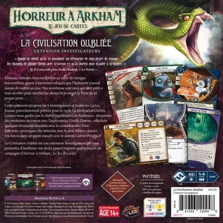 Horreur à Arkham JCE : Civilisation Oubliée (Investigateurs)
