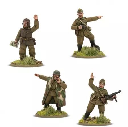 Hungarian Army Platoon Commanders � Officiers de l\'Arm&eacute;e Hongroise - Bolt Action - Warlord Games