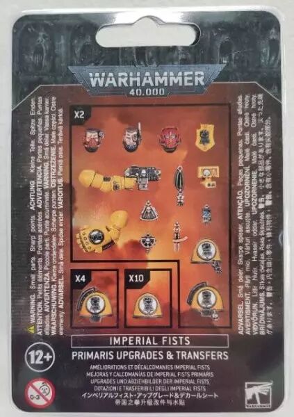 Imperial Fists: Am�liorations Et D�calcomanies Primaris  - Warhammer 40k - Games Workshop