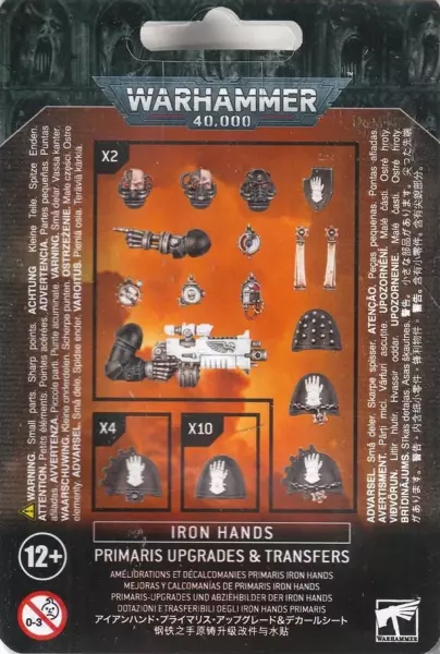 Iron Hands : Am�liorations Et D�calcomanies Primaris Iron Hands - Warhammer 40k - Games Workshop