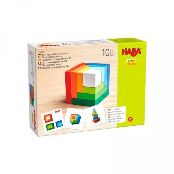 Jeu d�assemblage en 3D Cube multicolore