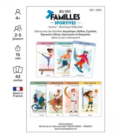  Jeu Des 7 Familles : Sportives -  Sentosph&egrave;re