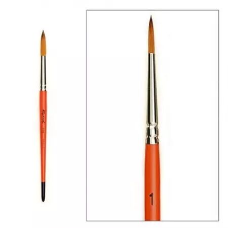 Kaerell Orange - Pinceaux Ronds - Taille 1