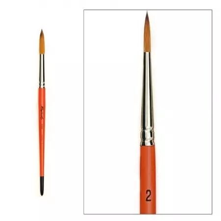 Kaerell Orange - Pinceaux Ronds - Taille 2