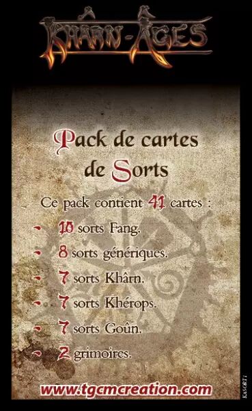 Kh�rn-�ges: Cartes de sorts