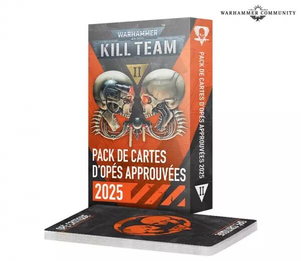Kill Team : Pack De Cartes D\'Op�s Approuv�es 2025  - Warhammer 40k