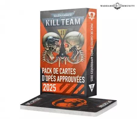 Kill Team : Pack De Cartes D\'Opés Approuvées 2025  - Warhammer 40k