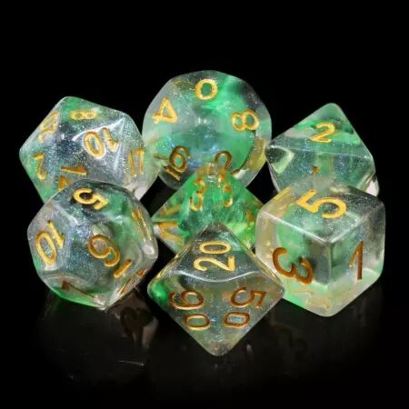 Kit de 7 dés - Luminous Venom