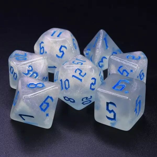 Kit de 7 d�s - The Chaos (Blue font)