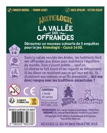 Kronologic : Cuzco 1450 - Extension : La Vallée Des Offrandes - Yoann Levet - Origames