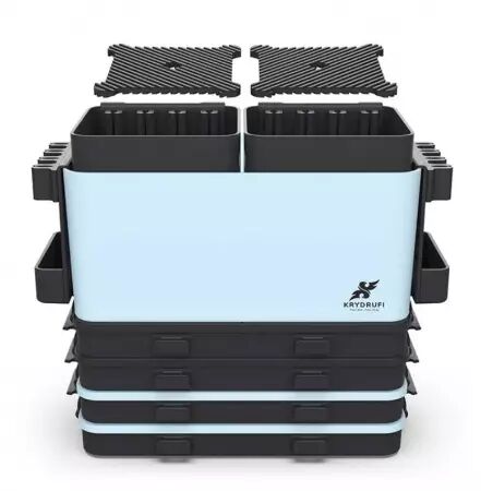 Krydrufi : All in One Modular Box-Ultra Set - Blue Sand - Wet Palette Edition