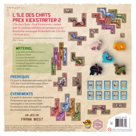 L\'Ile des Chats - Extension : Pack Kickstarter 2