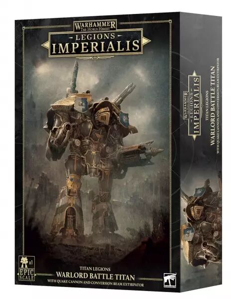 Legion Imperialis  - Warlord Titan with  Quake Cannon and Beam Extirpator - Warhammer The Horus Heresy