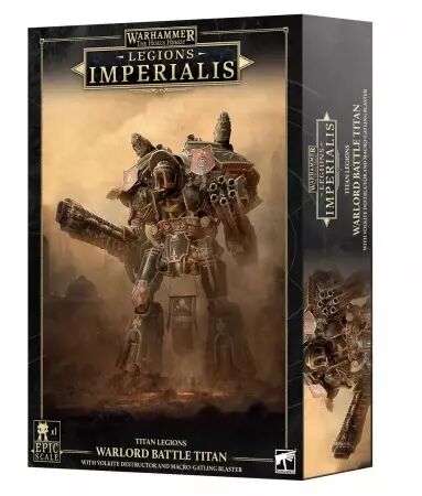 Legion Imperialis  - Warlord Titan with Volkite Destructor and Macro Gatling Blaster  - Warhammer The Horus Heresy