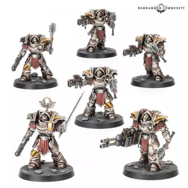Legiones Astartes : Terminators Cataphractii avec Masses Energetiques (Power Mauls) - Warhammer Horus Heresy 30k