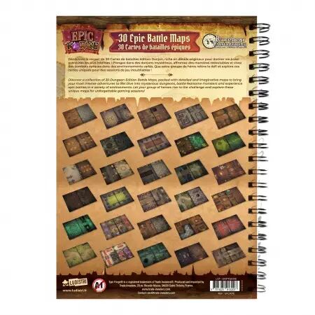 Livre Plateau de Jeu : Donjons (297x218 mm) Taille L - Couverture rigide