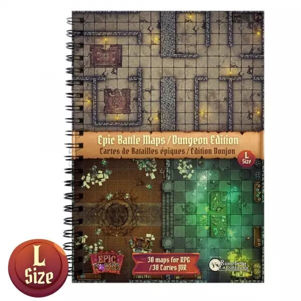 Livre Plateau de Jeu : Donjons (297x218 mm) Taille L - Couverture rigide