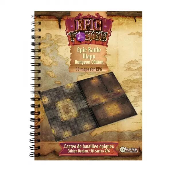 Livre plateau de jeu : Donjons (305x420 mm) format A3 - Couverture rigide