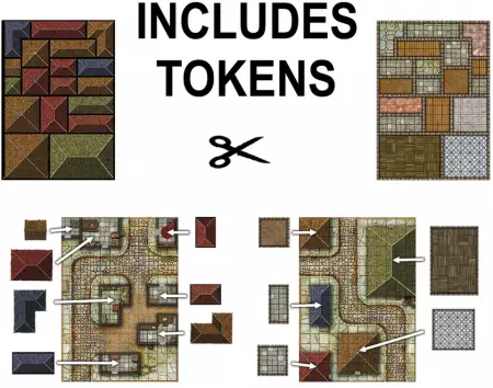 Livre plateau de jeu : Giant Book of Streets Sewers & Cementeries (A3)