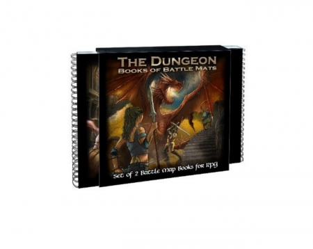 Livre plateau de jeu : Pack de 2 livres Dungeon Book modulaires (60cmx60cm)