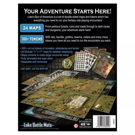 Livre plateau de jeu : Pack de 2 livres Towns & Taverns (60x60cm)