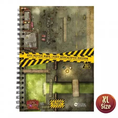Livre Plateau de Jeu : Post Apocalyptique - (305x420 mm) Taille XL - A3 - Couverture Rigide