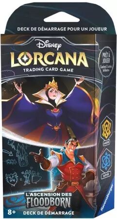 Lorcana - Chapitre Deux : L\'ascension des Floodborn - Deck de démarrage - La Reine et Gaston (Ambre Saphir)