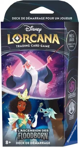 Lorcana - Chapitre Deux : L\'ascension des Floodborn - Deck de d�marrage - Merlin et Tiana (Am�thyste Acier))