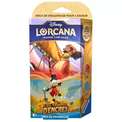 Lorcana - Chapitre Trois : Les Terres d\'Encres - Deck de d�marrage Vaiana et Picsou (FR)