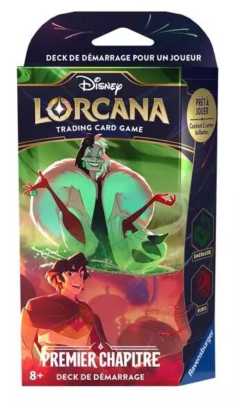 Lorcana - Set 1 : Deck de d�marrage - Cruella et Aladdin (Emeraude Rubis)