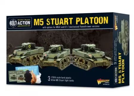 M5 Stuart Platoon � Peloton de Chars L&eacute;gers (28mm) - Bolt Action - Warlord Games