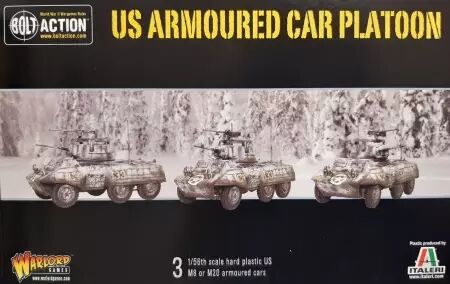 M8/M20 Greyhound Scout Car Platoon � Peloton de Reconnaissance (28mm) - Bolt Action - Warlord Games