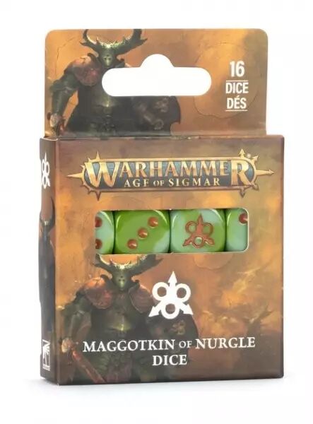 Maggotkin Of Nurgle : Set de d�s - Warhammer Age of Sigmar
