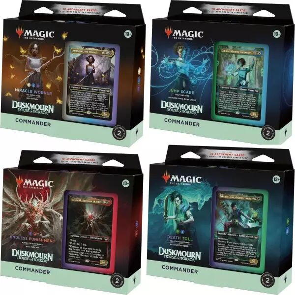 Magic The Gathering : Duskmourn - Pack of 4 Commander Decks(english)