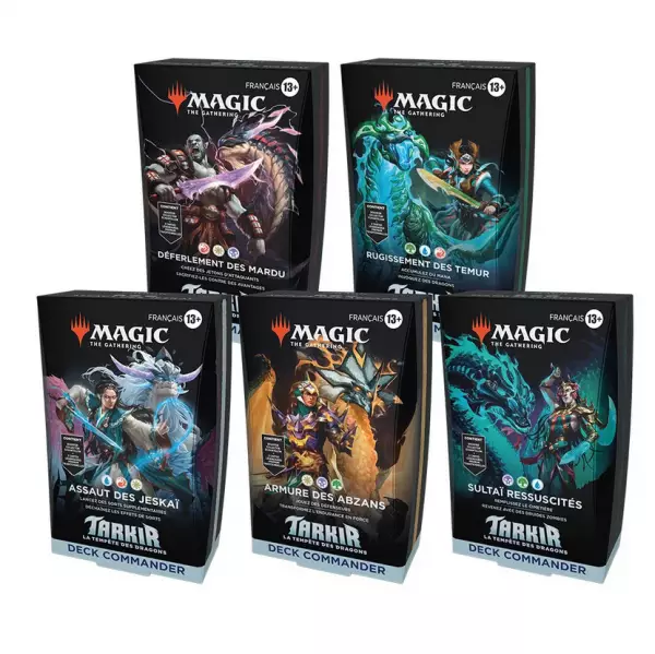 Magic the Gathering : Tarkir Dragon - Deck Commander lot de 5 (FR)