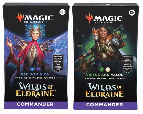 Magic The Gathering (MTG) : Wilds of Eldraine Bundle of 2 Commander Decks - English Edition