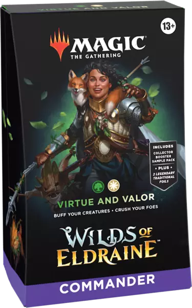 Magic The Gathering (MTG) : Wilds of Eldraine Commander Deck : Virtue and Valor - English Edition