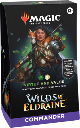Magic The Gathering (MTG) : Wilds of Eldraine Commander Deck : Virtue and Valor - English Edition