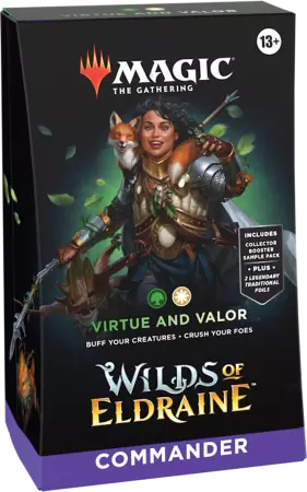 Magic The Gathering (MTG) : Wilds of Eldraine Commander Deck : Virtue and Valor - English Edition