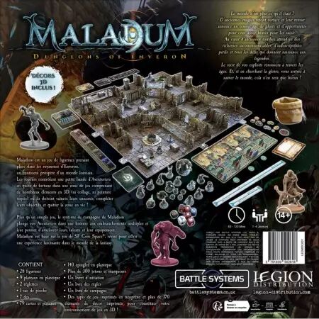 Maladum Dungeons of Enveron - Boîte de base (FR)