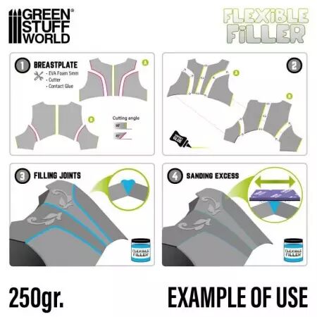 Mastic flexible (Flexible Filler) 250 ml  - Green Stuff World
