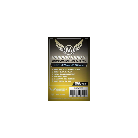Mayday Sleeves - Mini USA 41x63mm X100