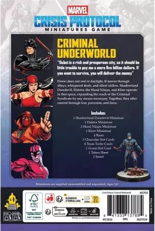 MCP (Marvel Crisis Protocol) - Criminal Underworld (Affiliation)