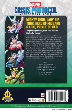 MCP (Marvel Crisis Protocol) - Mighty Thor, Lady Sif, Thor the Hero & Loki
