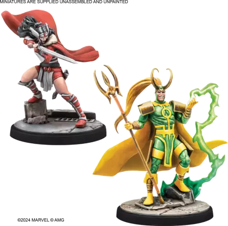 MCP (Marvel Crisis Protocol) - Mighty Thor, Lady Sif, Thor the Hero & Loki