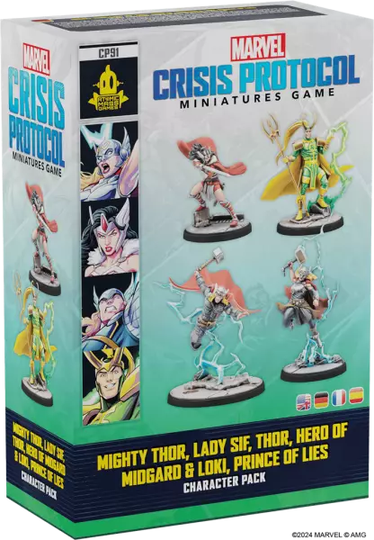 MCP (Marvel Crisis Protocol) - Mighty Thor, Lady Sif, Thor the Hero & Loki