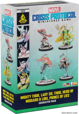 MCP (Marvel Crisis Protocol) - Mighty Thor, Lady Sif, Thor the Hero & Loki