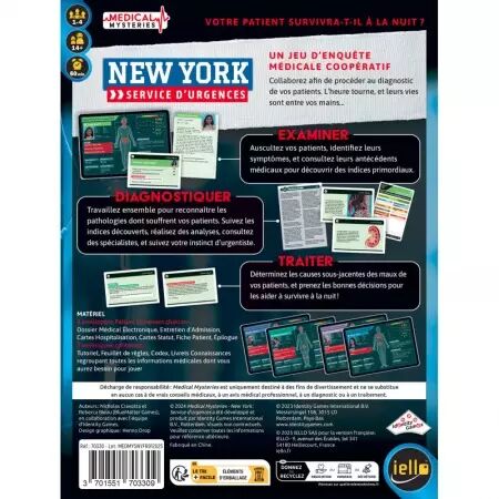 Medical Mysteries : New York - Iello