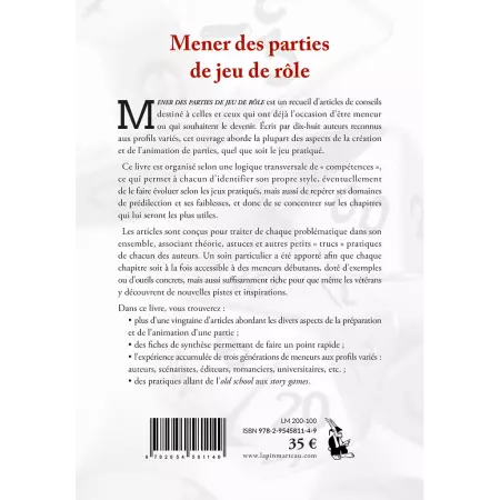 Mener des parties de jeu de Rôle