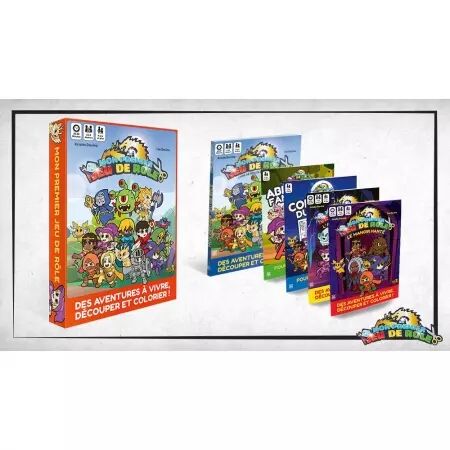 Mon premier jeu de rôle - Une Aventure à colorier - Coffret Intégral